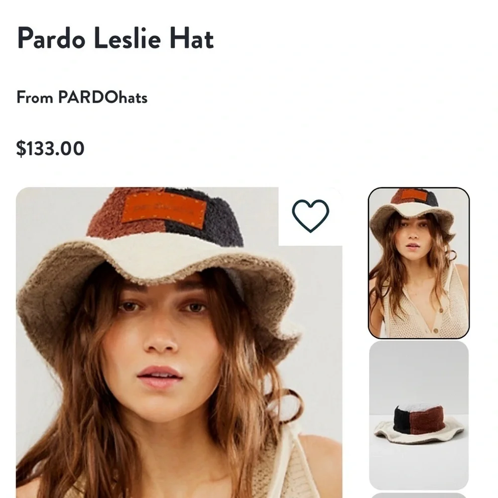 Free people Leslie Hat by Parsi hat Stylish Multicolor Bucket Hat
